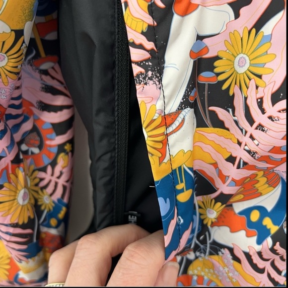The North Face Hydrenaline 2000 WindWall Print Hooded Wind Jacket Women’s XS NWT - Picture 11 of 12